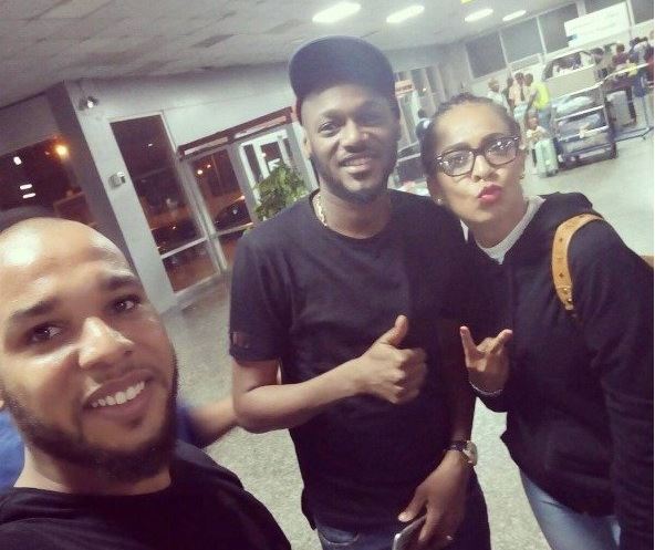 #BBNaija TBoss Received at the Airport by 2Baba Idibia (Photos/Video)