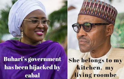 Image result for Buhari Insists: Aisha Belongs In My Kitchen