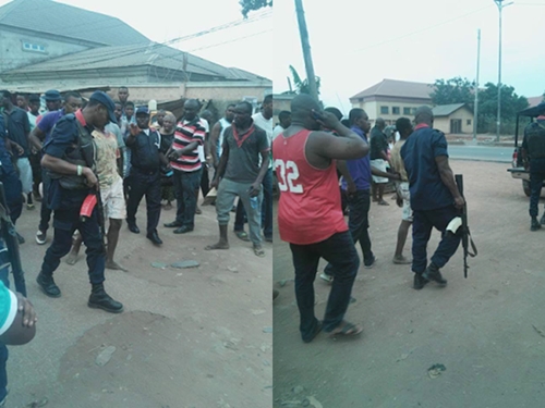 Armed Member of a Notorious Cult Gang Almost Lynched to Death by Angry Mob in Owerri (Photos)