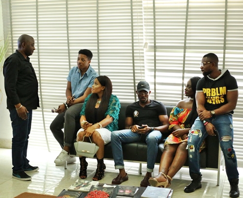 #BBNaija: Kemen Finally Re-united with Other Evicted Housemates, Ese, Jon & Uriel in Lagos (Photos)