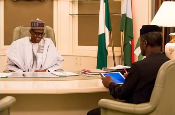 Read What Osinbajo Said After Returning Power to Buhari this Morning