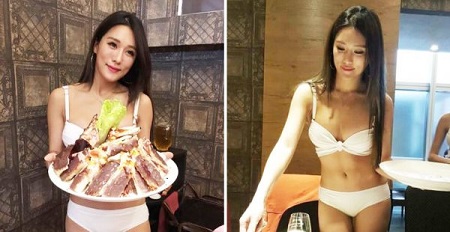 Unbelievable! See the New Restaurant Currently Using Half-N*ked Waitresses to Serve Customers (Photos)