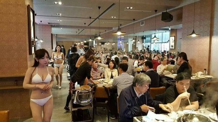 Unbelievable! See the New Restaurant Currently Using Half-N*ked Waitresses to Serve Customers (Photos)