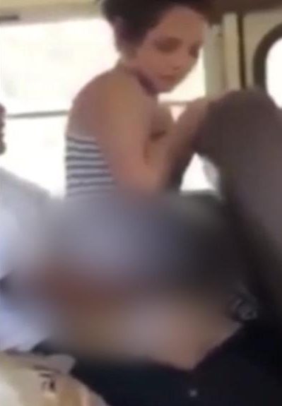 End Time: Passengers in Shock After Couple Engage in S*x on a Moving Bus (Photo+Video)