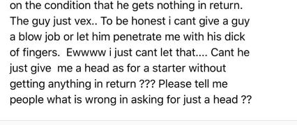 Drama as Hausa Female Law Student Demands Oral S*x from Friend...See Details