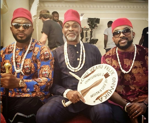 The 'Evil' is Coming! - Chiwetalu Agwu and Patience Ozokwor Join Cast of 'The Wedding Party 2' (Photos)