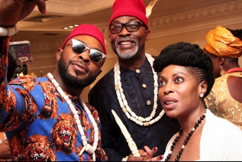 The 'Evil' is Coming! - Chiwetalu Agwu and Patience Ozokwor Join Cast of 'The Wedding Party 2' (Photos)