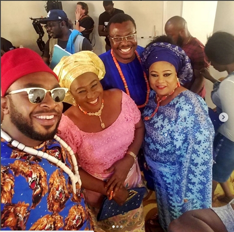 The 'Evil' is Coming! - Chiwetalu Agwu and Patience Ozokwor Join Cast of 'The Wedding Party 2' (Photos)