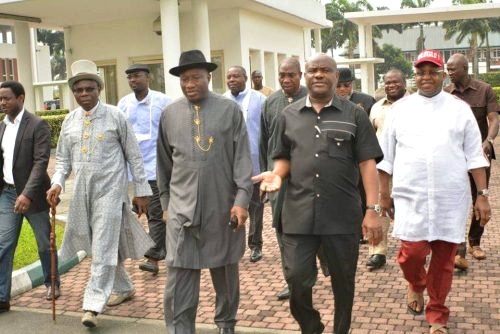 I've No Regrets That Wike is Governor - Jonathan Declares as He Commissions Bridge in Rivers State