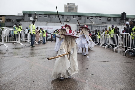 Photos: Lagos Hosts Popular Eyo Festival Despite Heavy Rainfall