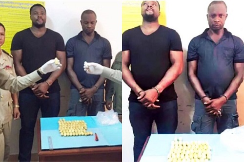 Photos: Two Notorious Nigerian Drug Traffickers Sentenced to Life Imprisonment for Drug Trafficking in Cambodia