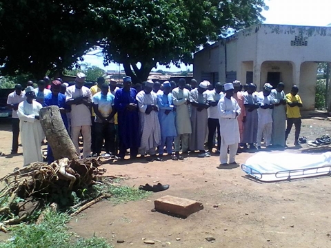 Corpse and Burial Photos of Kwara United FC Defender Who Slumped & Died During Training on Friday (Photos)