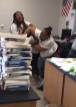 Serious Drama as Female Teachers Fight Inside the Classroom Over a Man (Photos)