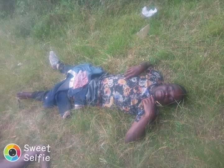 Graphic Photos: Policemen Shoot Dead Two Men Allegedly Terrorizing Residents of a Community In Imo State