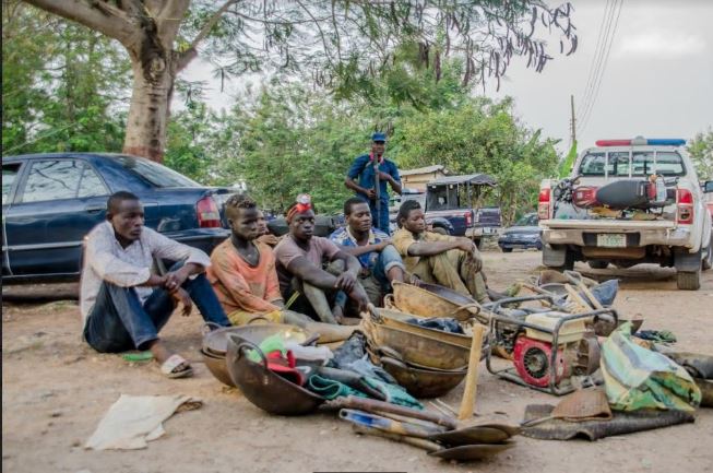 7 Suspected Illegal Miners Arrested in Osun (Photos)