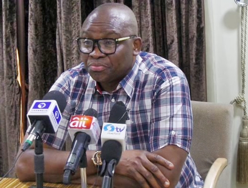 Leaving PDP for APC is Like Leaving Jesus Christ for Satan - Gov. Fayose Addresses Viral Reports