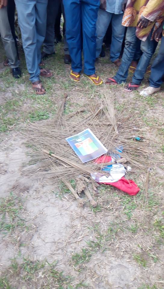 Dirty Politics: APC Members In Akwa Ibom Burn Brooms As They Decamp To PDP (Photos)