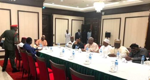 BREAKING News: President Buhari In Emergency Meeting With 7 Governors (Photos)