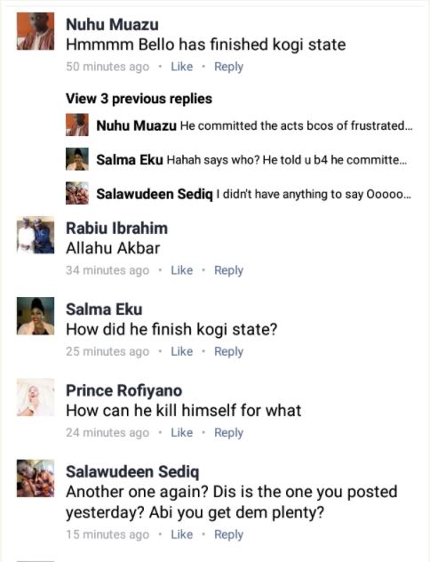 See Corpse of Kogi Civil Servant Who Committed Suicide Hanging On Tree (Photo)