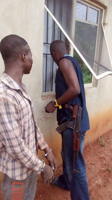 Busted: Man Caught Red-handed Trying to Break Into a Home in Lagos (Photos)