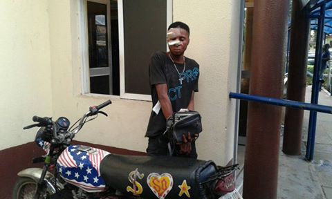 See the Young Robber Who Specializes in Snatching Bags from Women in Lagos State (Photo)