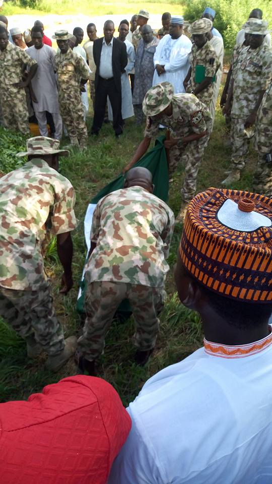 Gallant Nigerian Soldier Who Died in Fatal Road Accident Buried Amid Tears in Adamawa State (Photos)