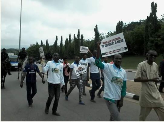 Arrest Nnamdi Kanu Now - Northern Youths Protest in Abuja (Photos)