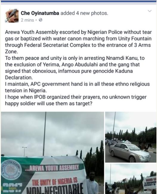Arrest Nnamdi Kanu Now - Northern Youths Protest in Abuja (Photos)