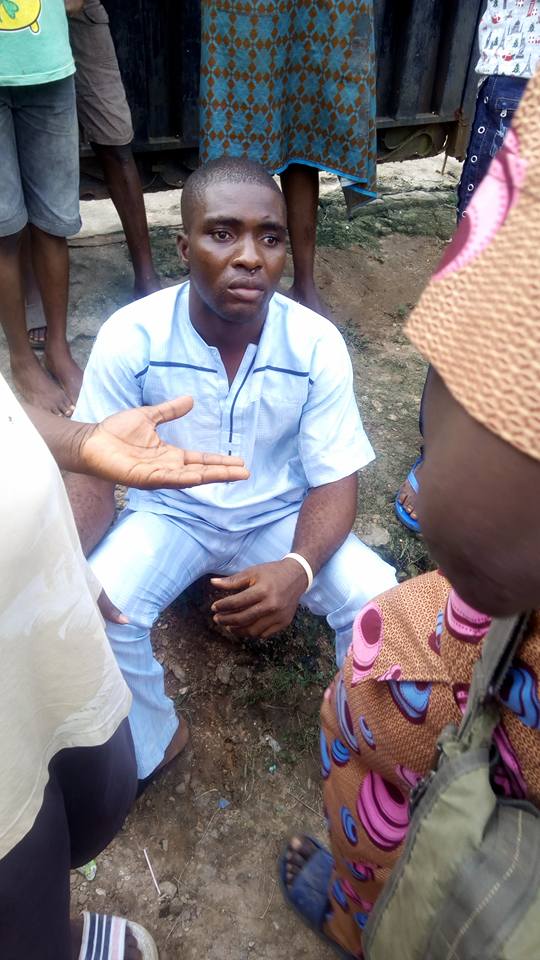 See the Young Man Caught While Trying to R*pe a 6-year-old Girl in an Uncompleted Building (Photos)