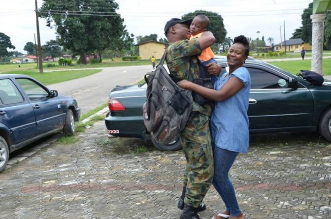 So Sweet! Nigerian Soldier Surprises Family as He Returns From Fighting Boko Haram (Photos)