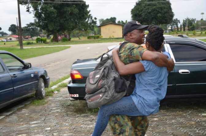 So Sweet! Nigerian Soldier Surprises Family as He Returns From Fighting Boko Haram (Photos)