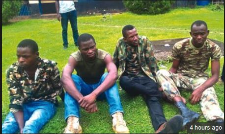 See the Faces of Men Arrested for Impersonating the Nigerian Army in Edo (Photo)