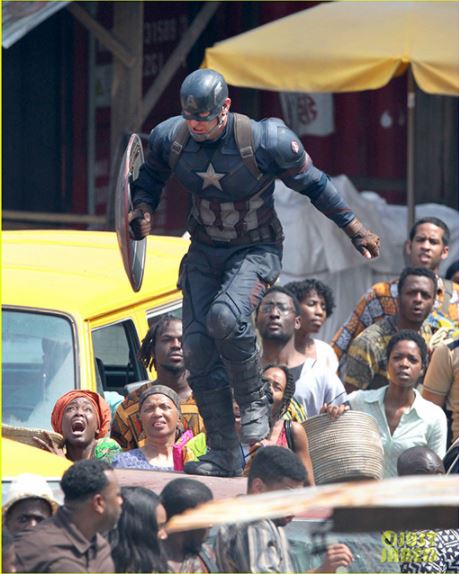Behind The Scene: Captain America Civil War Parts Shot in 'Lagos' (Photos)