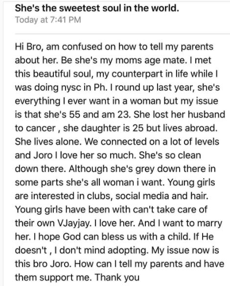 My Sweet Romance with a 55-Year Old Woman in Port Harcourt - NYSC Member