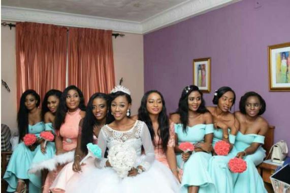 Nigerian Ex Beauty Queen, Christabel Iwuala Gets Married to Long-term Lover (Photos)
