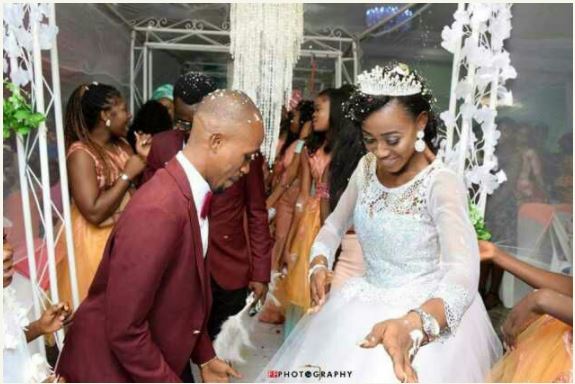 Nigerian Ex Beauty Queen, Christabel Iwuala Gets Married to Long-term Lover (Photos)