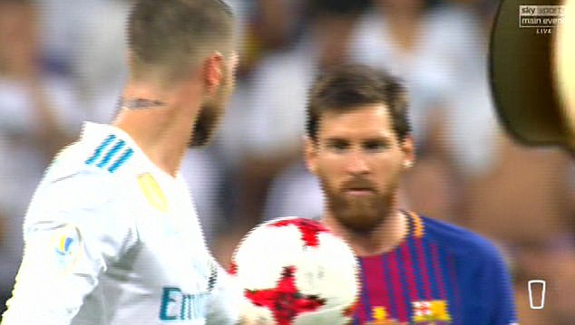 Revealed: Checkout What Messi told Ramos During Barcelona's Spanish Super Cup Defeat (Video)