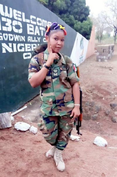 This Photo of a Beautiful Young Nigerian Soldier Has Melted Hearts Online