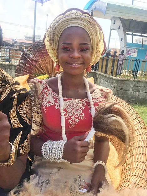 Ex-Bread Seller, Olajumoke Gets Married in New TV Commercial as a Bride (Photos)