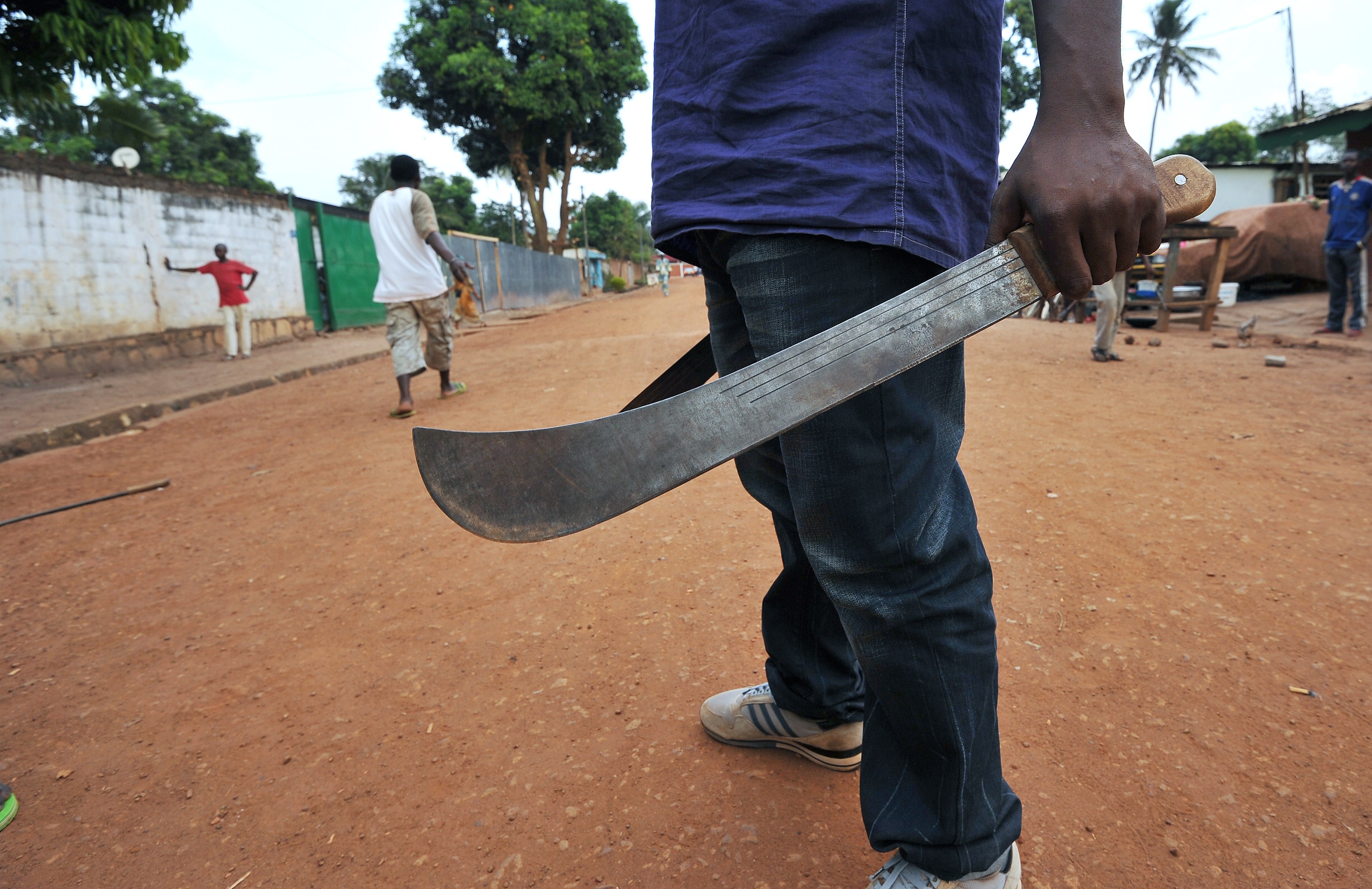 Bloody: Police Trainee Machete Colleague During Serious Fight in Ibadan