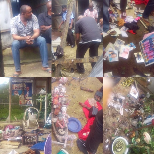 Pastor Arrested as Fresh Heart of Missing Girl, Other Fetish Items Were Found Inside Calabar Church (Photos)