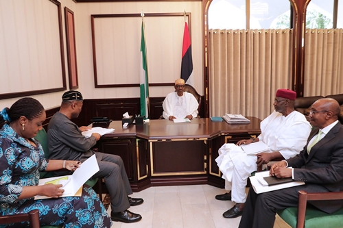 Buhari Meets Ministers of Budget, Finance & CBN Governor...Here are Details of the Aso Rock Meeting
