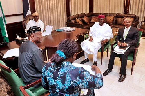 Buhari Meets Ministers of Budget, Finance & CBN Governor...Here are Details of the Aso Rock Meeting