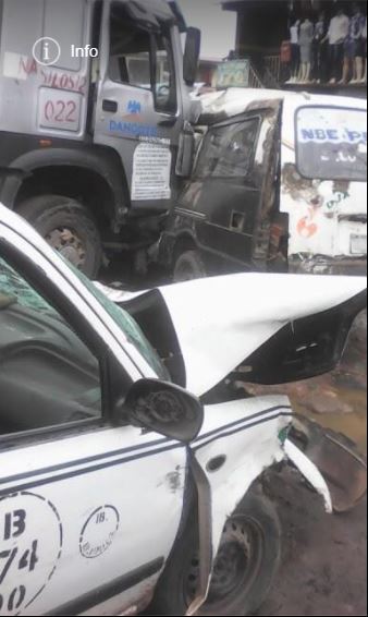 Dangote Truck Rams into Garage in Ibadan, Kills One Person