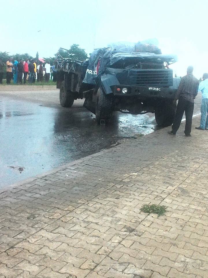 6 Feared Dead After Police Truck Somersaulted Many Times in Abuja (Graphic Photos)