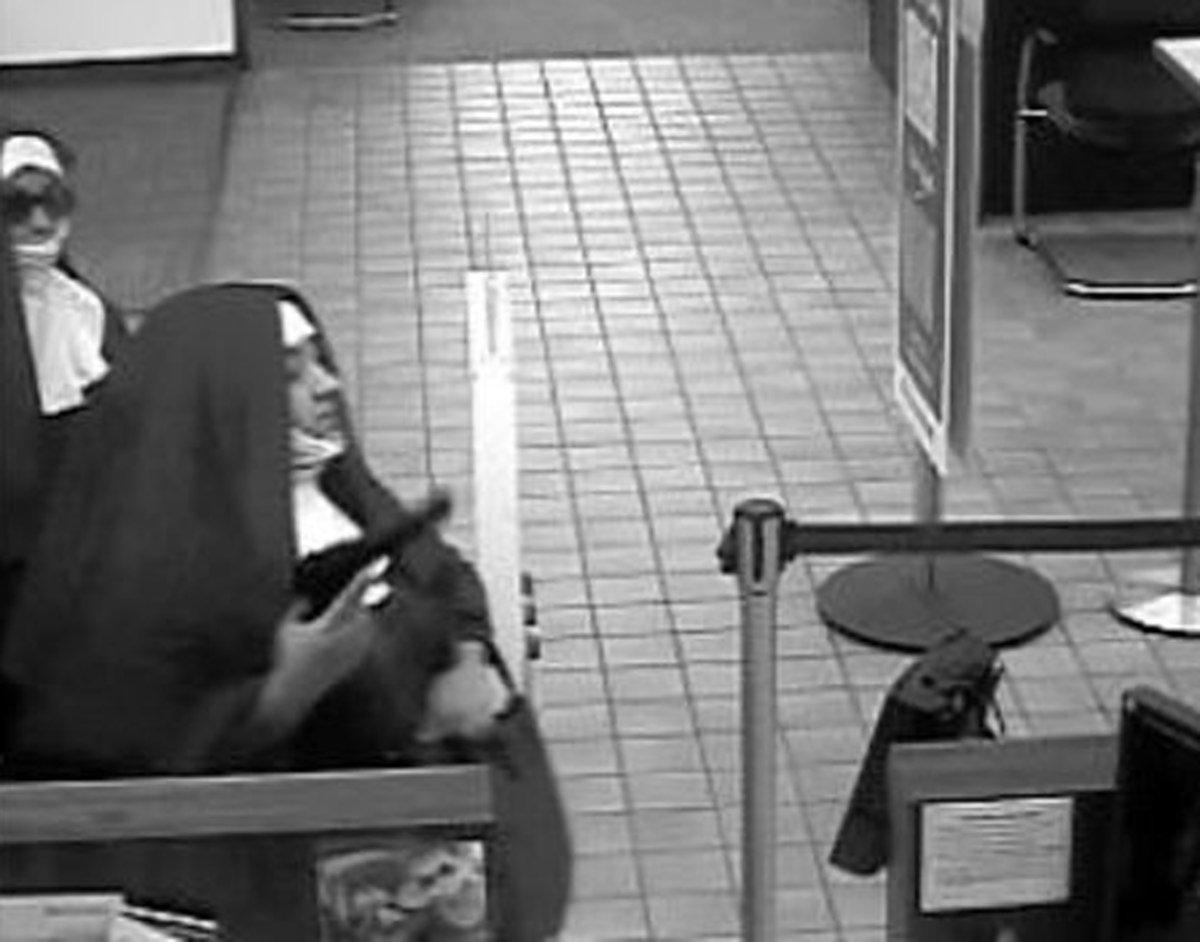Female Armed Robbers Dressed as Nuns Attempt to Rob Bank in Broad Daylight (Photos)
