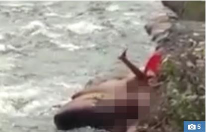 Drama as Police Officer Catches Couple Having S*x on a Riverbank in Broad Daylight (Photos)