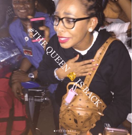 #BBNaija: Fans Show Love to TBoss as She Arrives Lagos (Photos)