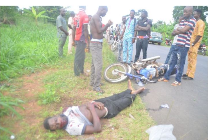 So Tragic: Hit-and-Run Driver Kills Okada Man in Ondo State (Photos)