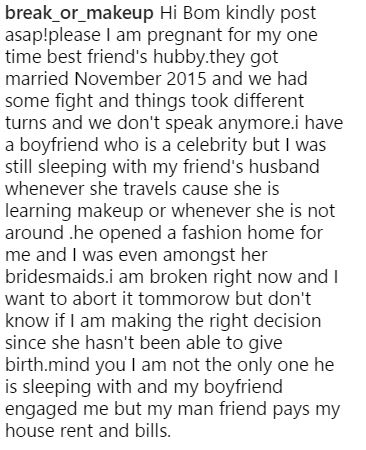 How I Got Pregnant for My Best Friend's Husband - Woman Shares Shocking Story